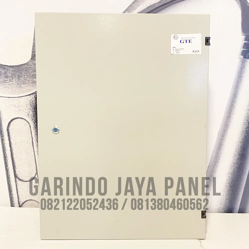 Garindo Jaya Panel BOX PANEL 80 x 60 x 20 CM INDOOR KUALITAS BAGUS IP-44 WALLMOUNTING ENCLOSURE Anti Karat Powdercoating JOTUN Kunci Cam Lock Engsel Steel Black