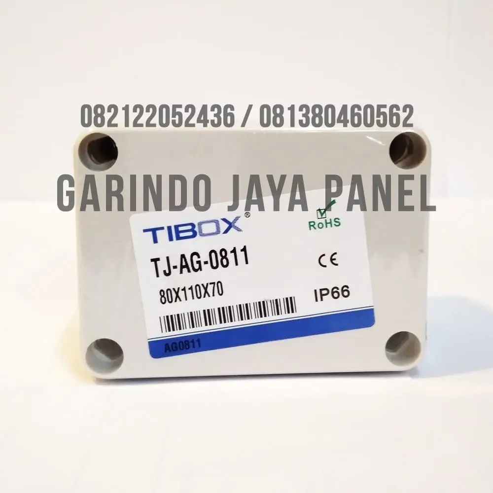 JUNCTION BOX TIBOX PVC IP66 Uk. 80x110x70mm