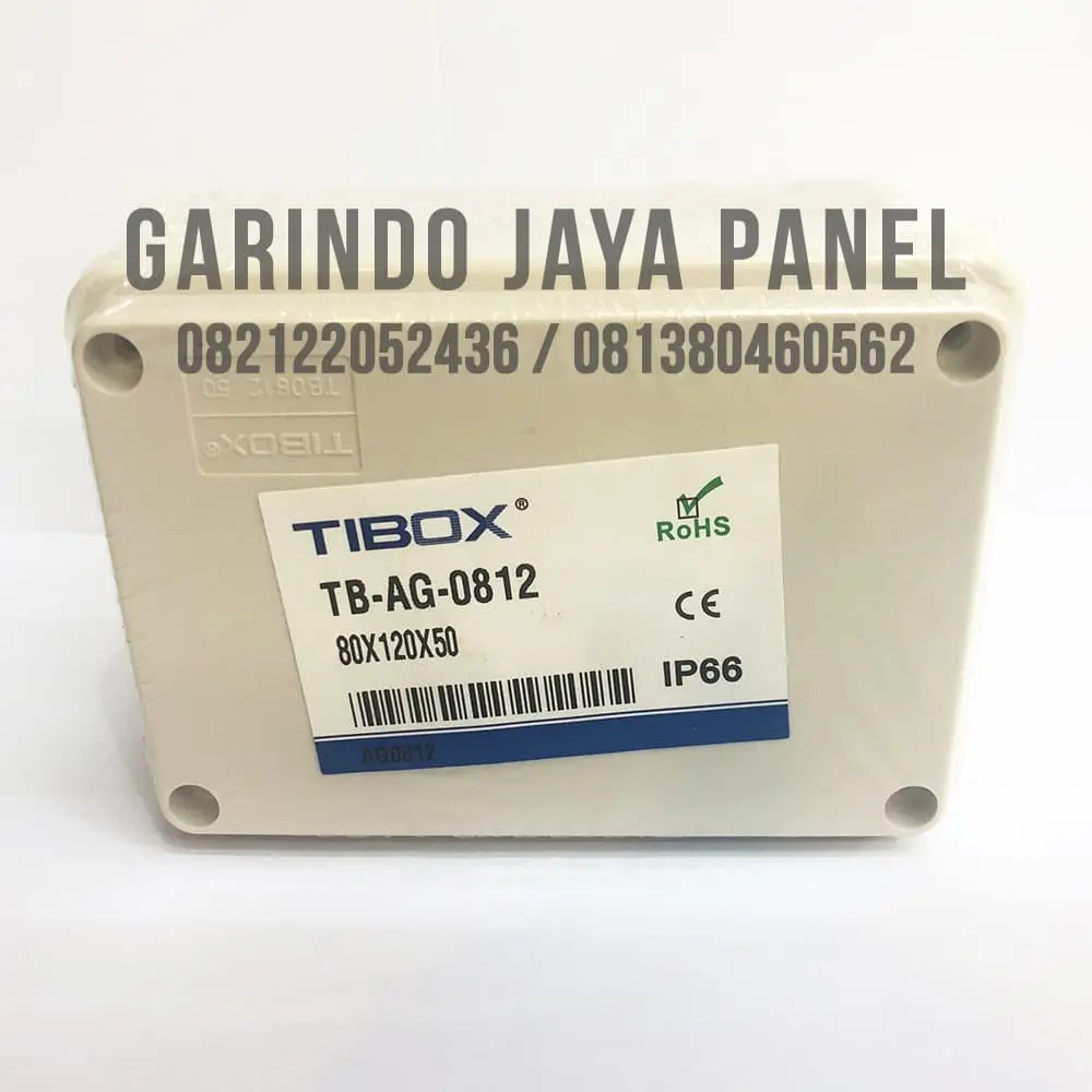 JUNCTION BOX TIBOX PVC IP66 Uk. 80x120x50mm