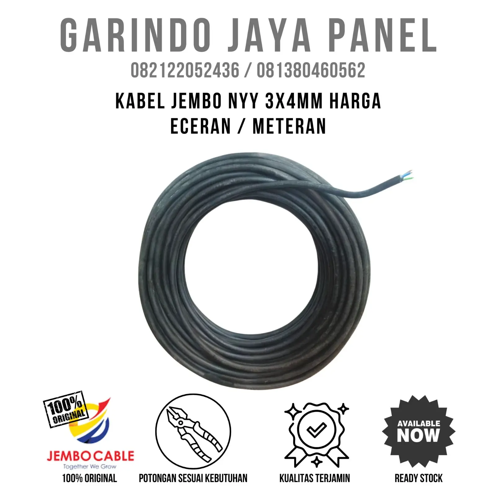 KABEL JEMBO NYY 3 X 4MM ECEREN